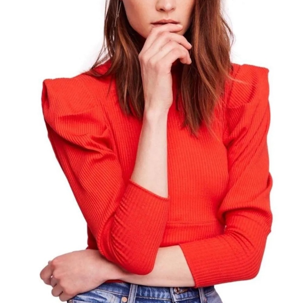 Free People Red Top